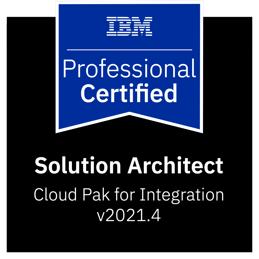 IBM Cloud Pak for Integration v2021.4 Solution Architect logo
